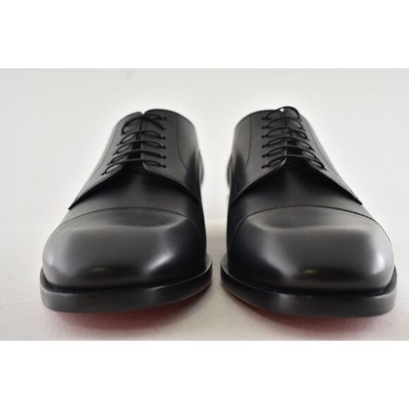 Christian Louboutin Cortomale Flat Black Leather Dress Oxford Derby Loafer 44 11 main image 12